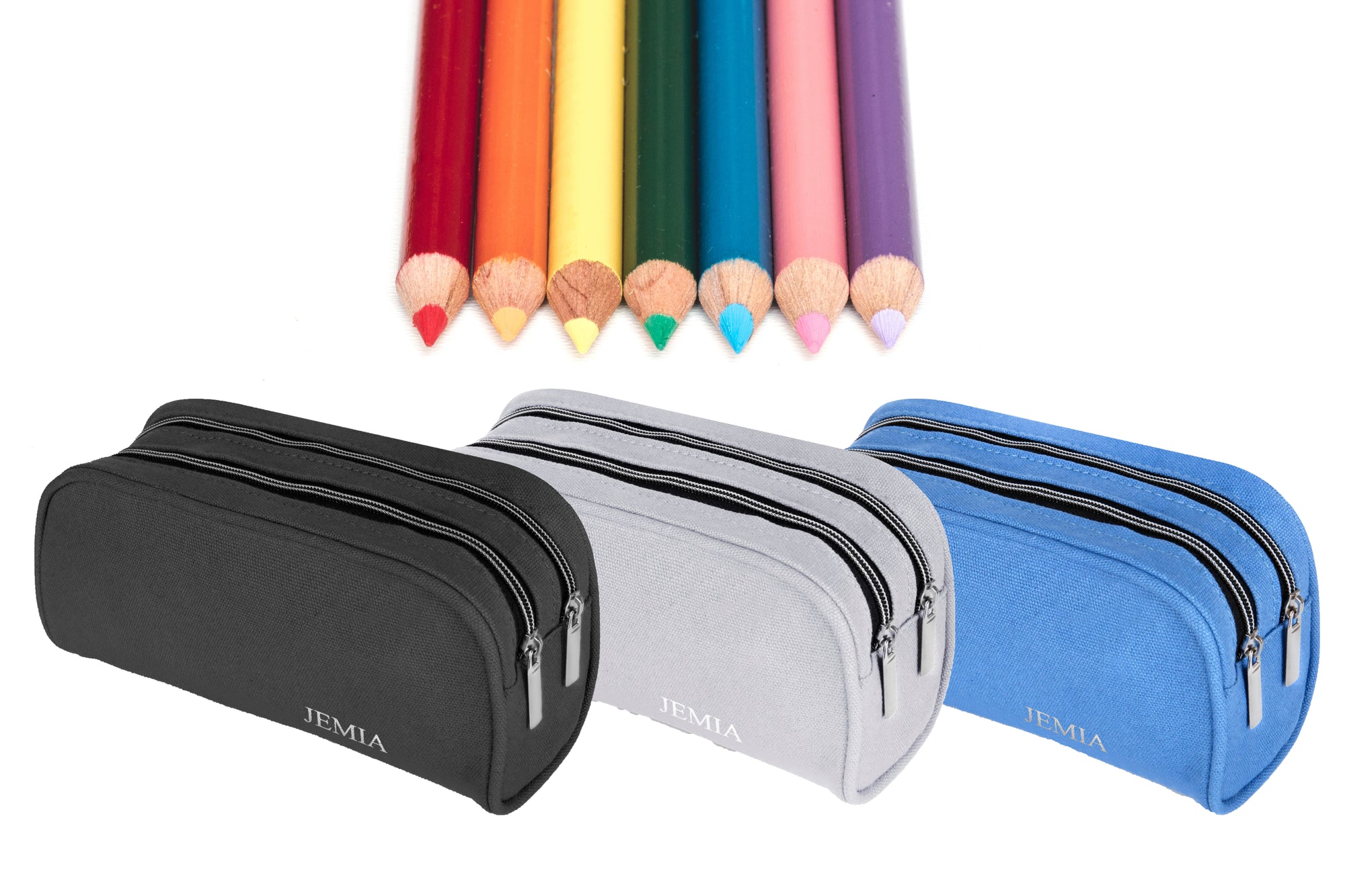 Three New Color Variation for Pencil Case with 2 Independent Compartments