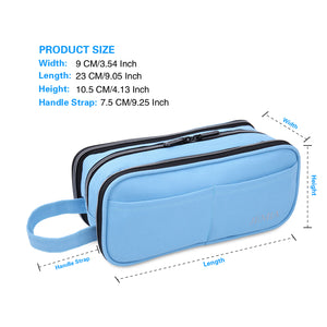 Pencil Case with 3 Independent Compartments (Polyester) - JEMIA
