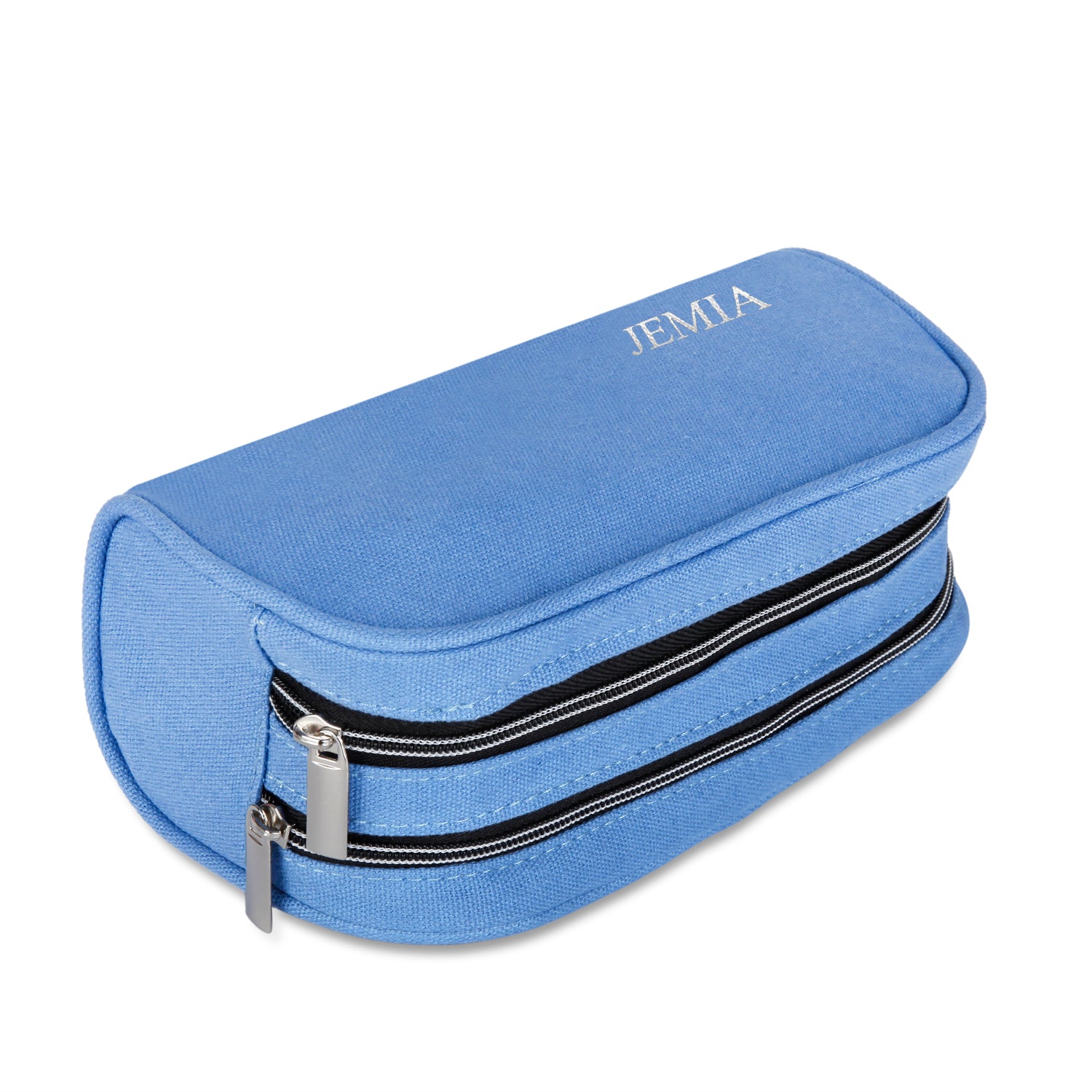 Jemia Geometric Pencil Case with 2 Independent Compartments (Polyester)