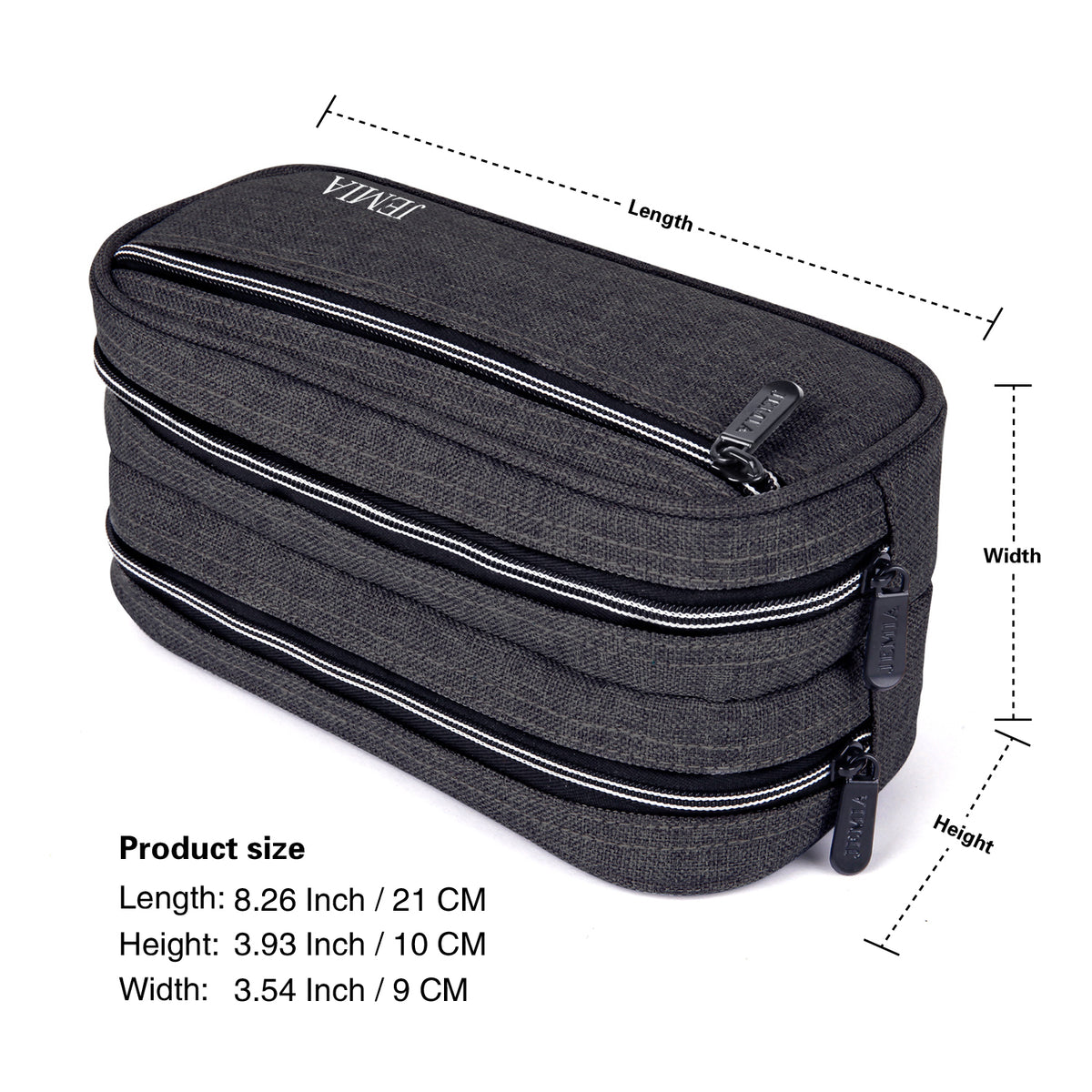 Pencil Case with 3 Independent Compartments (Polyester)