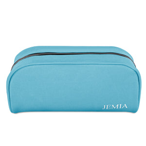 Single Compartment Pencil Case with Mesh, Zip Pockets(Plain, Polyester) - JEMIA